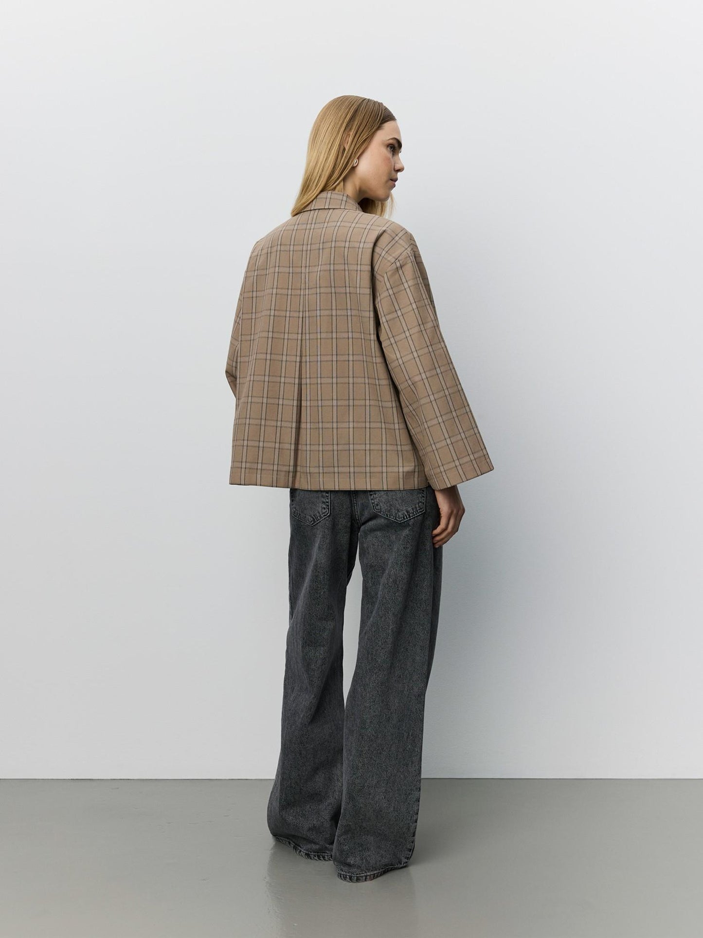 Sofie Schnoor Agatha Check Jacket Light Brown
