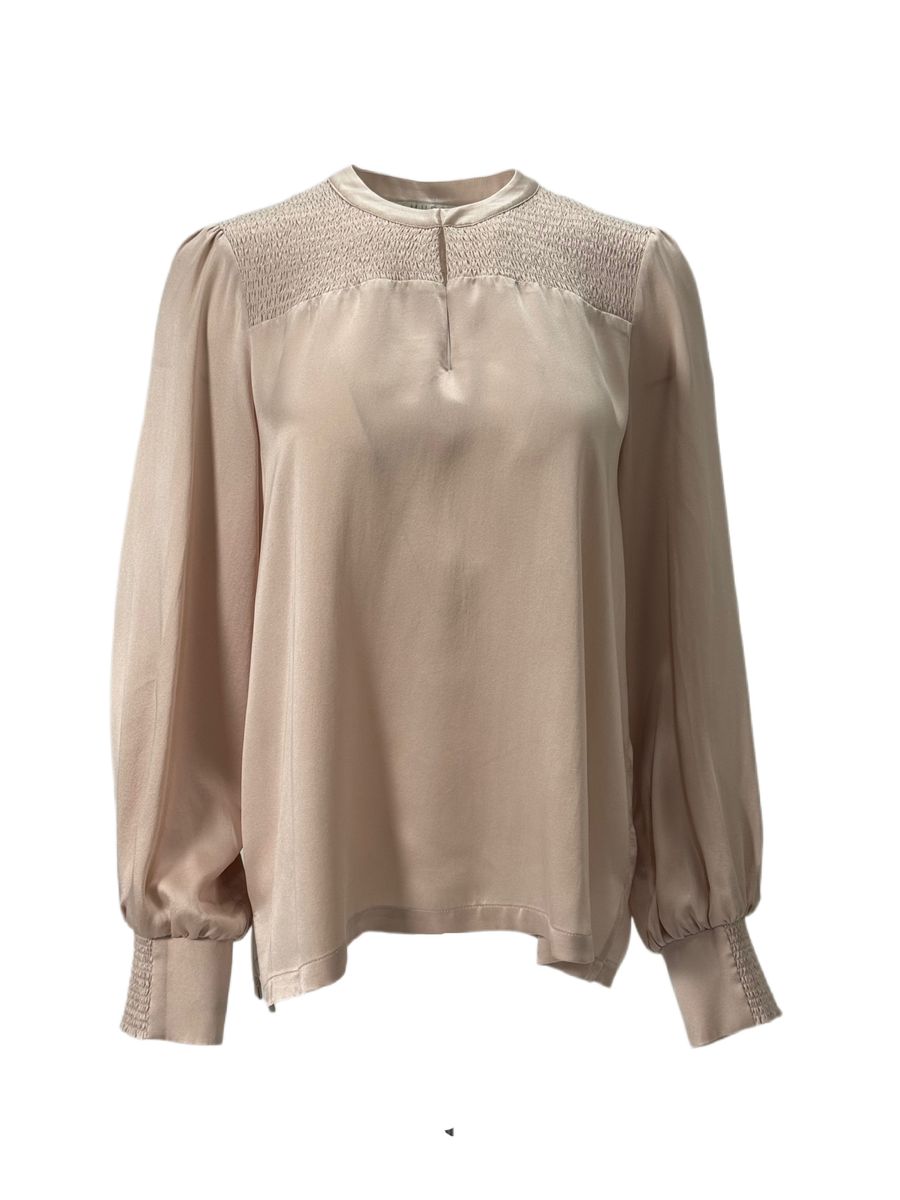 Amuse by Veslemøy Agnes Silkebluse Dusty Pink