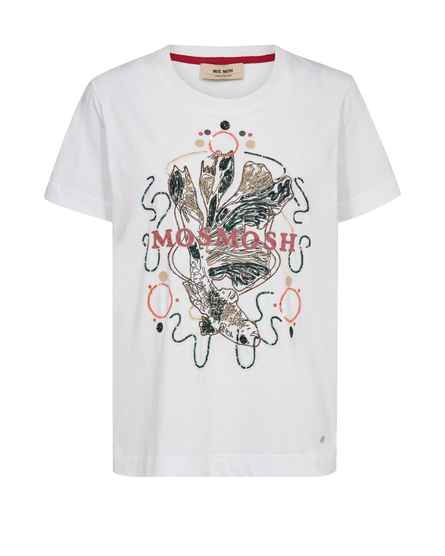 Mos Mosh Hallin O-SS Deco tee White