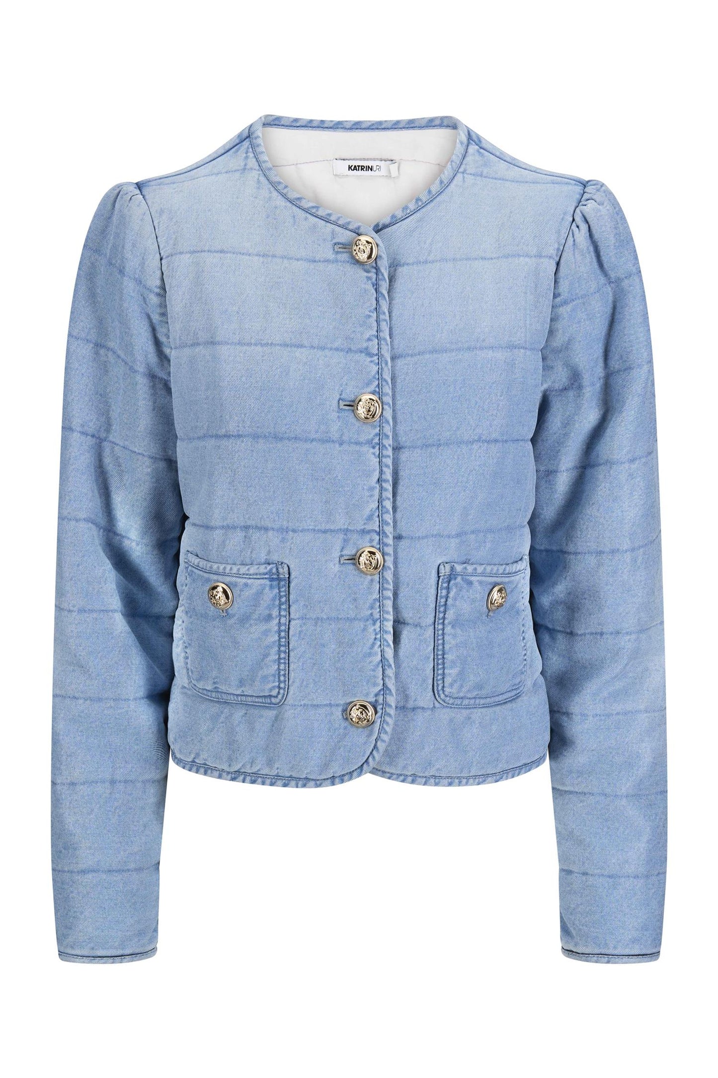 Katrin Uri Firenze Quilted Jacket Lt Denim Wash