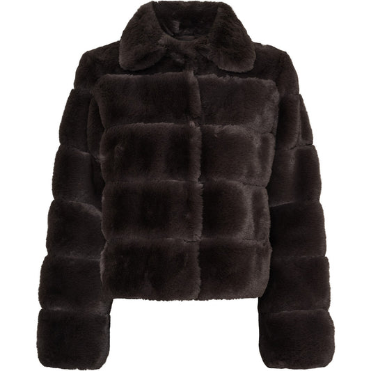 Notyz Fake Fur Jacket Chocolate