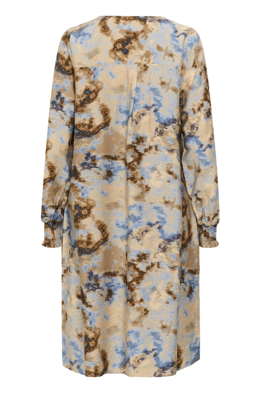 Culture Hizzy Greece Short Dress Brown/Blue