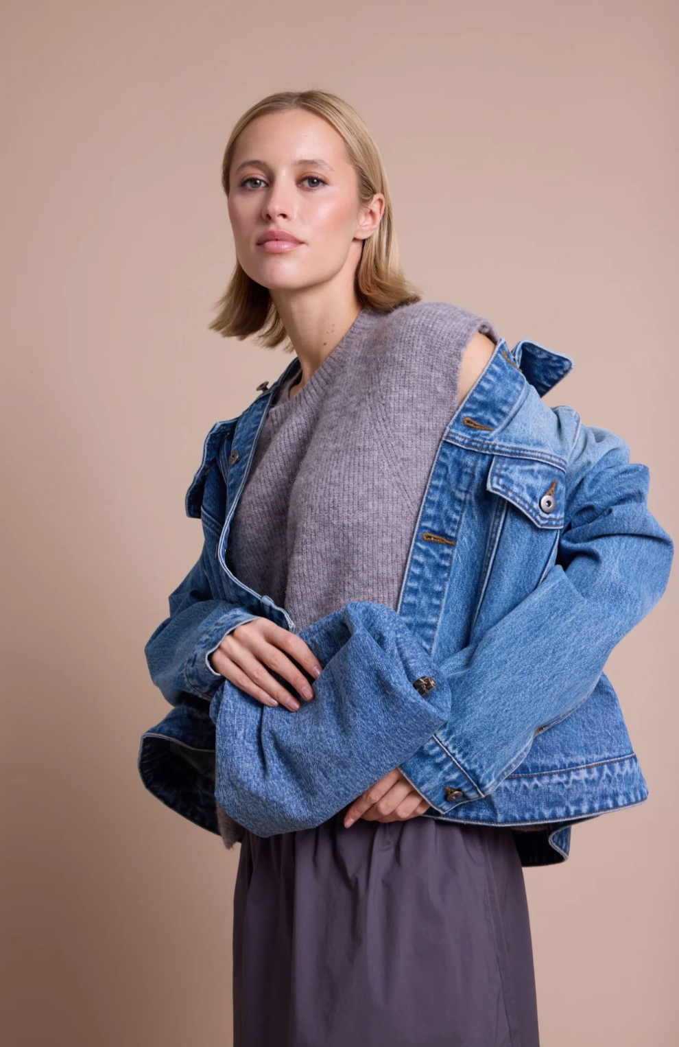Line of Oslo Purse Denim