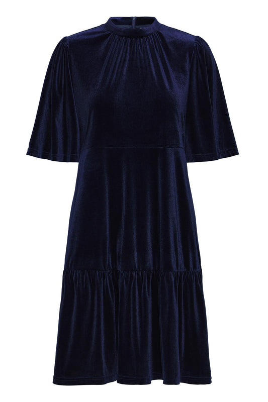 Pulz Barbara SS Dress Dark Sapphire
