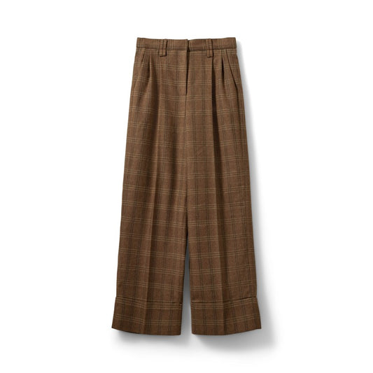 Sofie Schnoor Rosana Checked Trouser Maple Brown