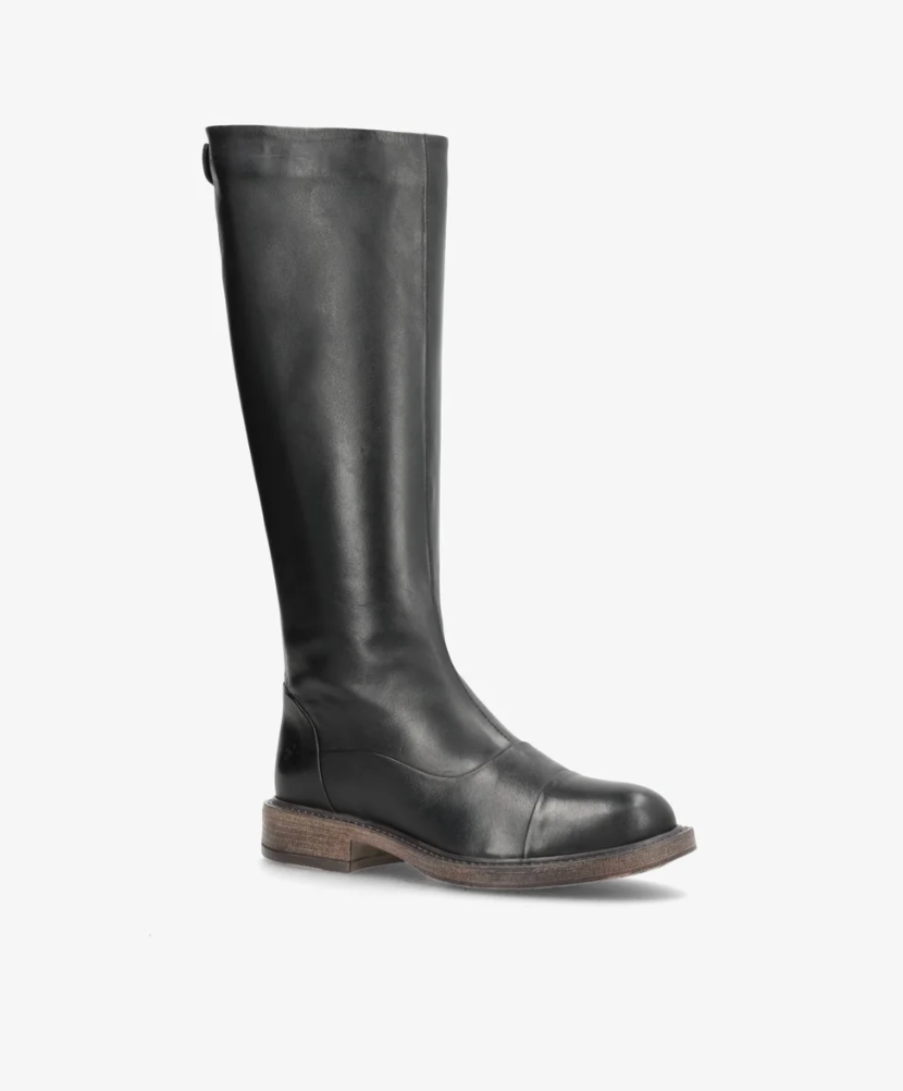 Shoedesign Copenhagen Dahlia Long Black Leather