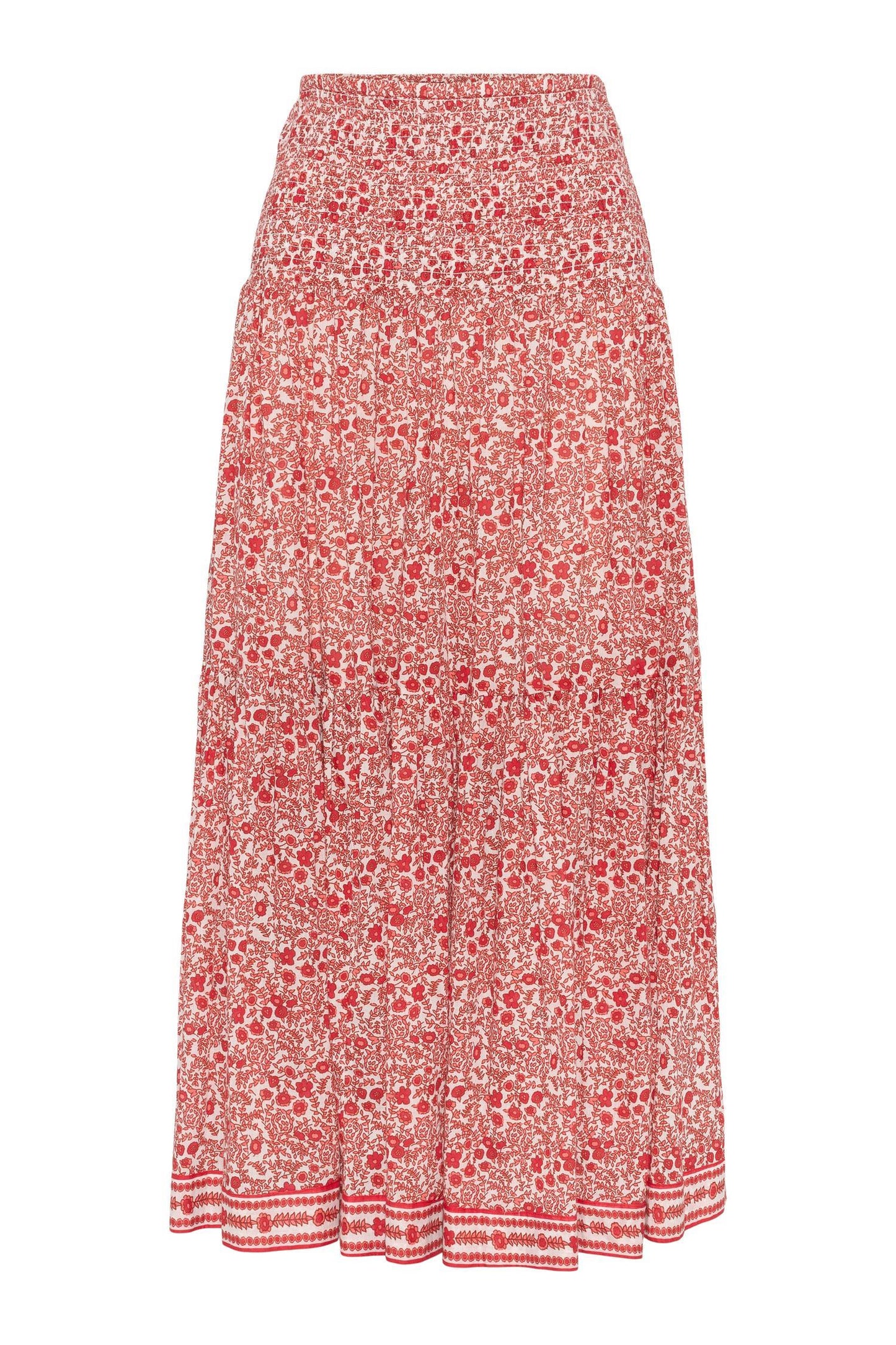 Rah Oslo Smock Skirt Red Print