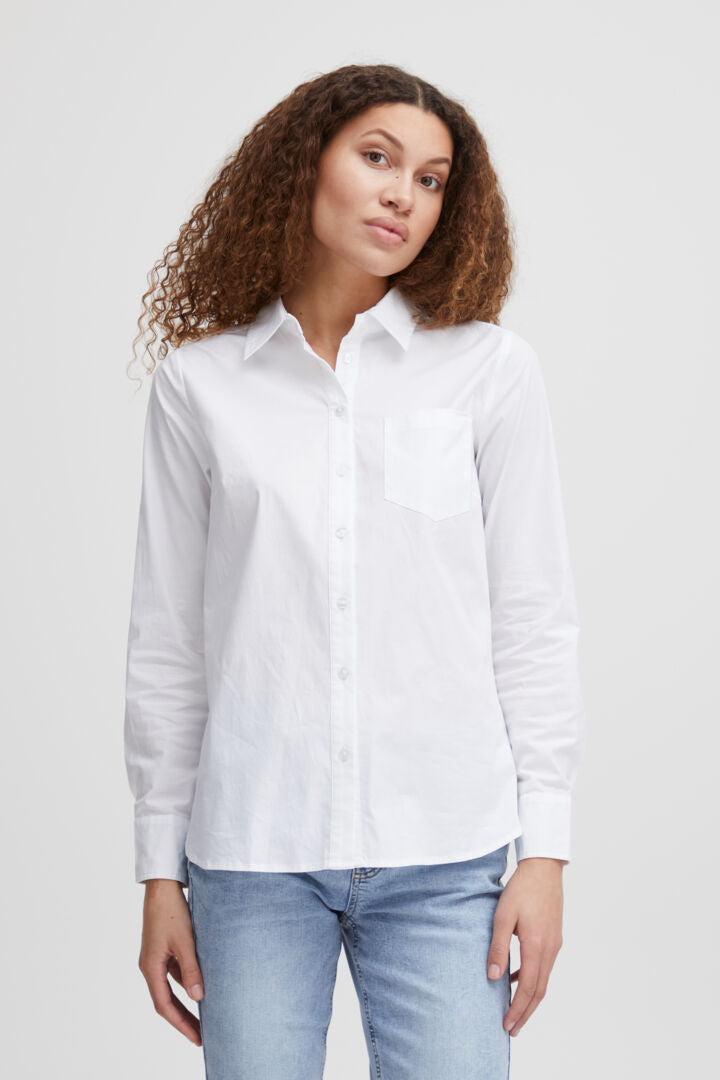 Pulz Evi Shirt Bright White