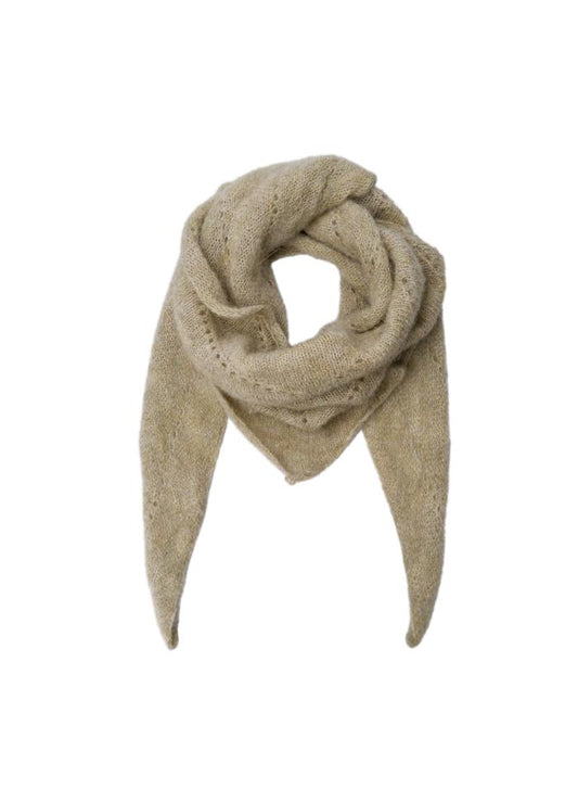 Black Colour Dell Knitted Mini Scarf Pistachio