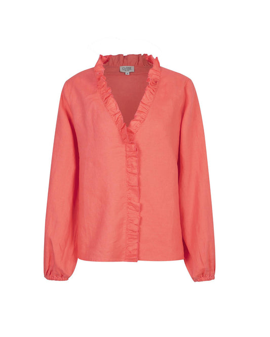 Close to my Heart Lynnie Blouse Coral