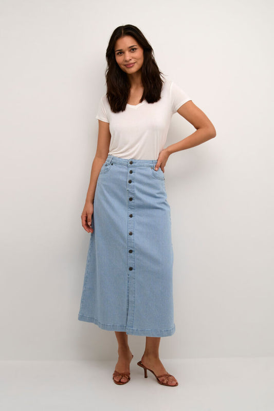 Culutre Milky Skirt Blue White Stripe