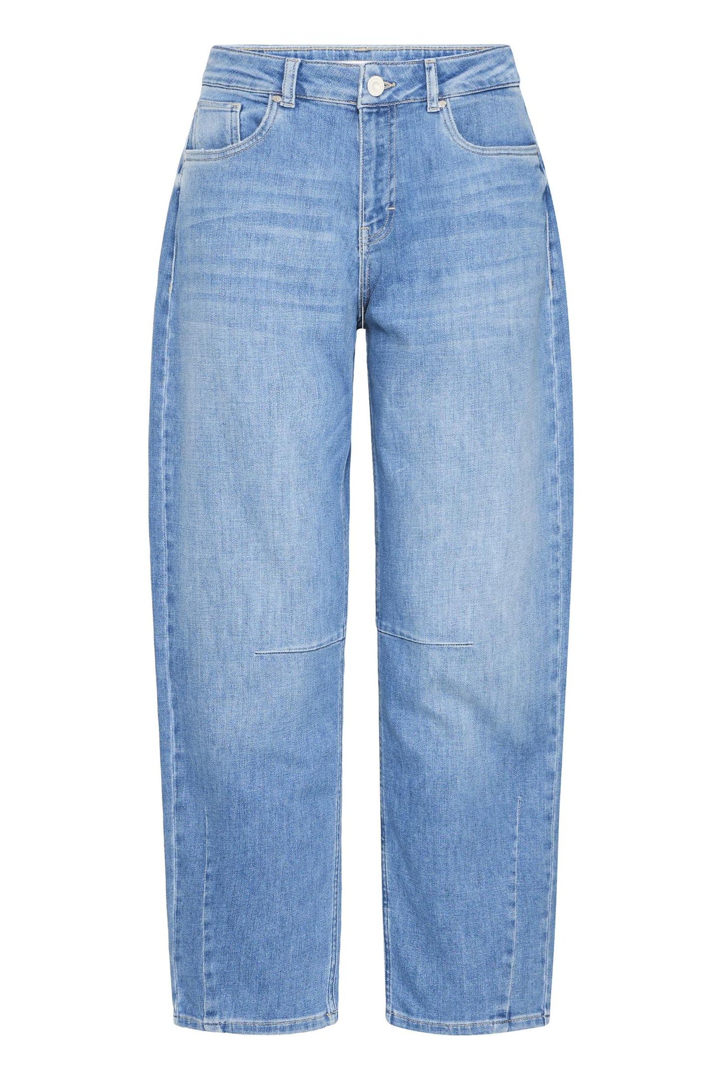 Pulz Anni HW Jeans Barrel Leg Med Blue