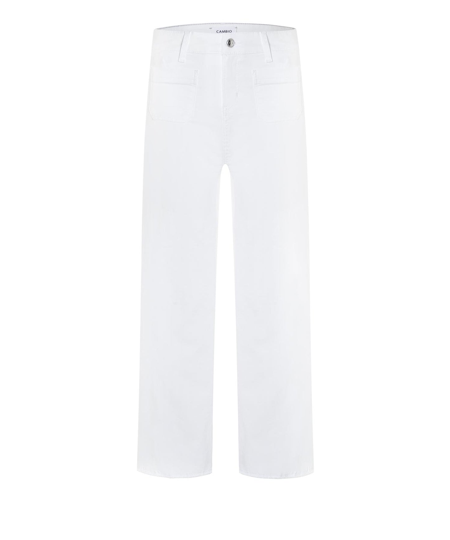 Cambio Tess Pocket Cropped Modern White
