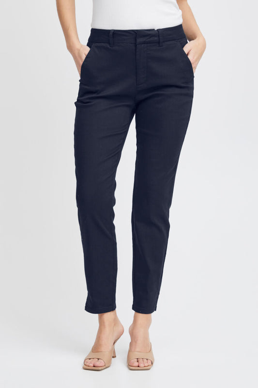 Pulz Clara Pant Skinny Leg Dark Shappire