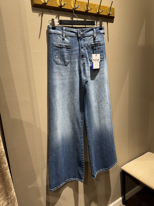 Please Pants Blu Denim