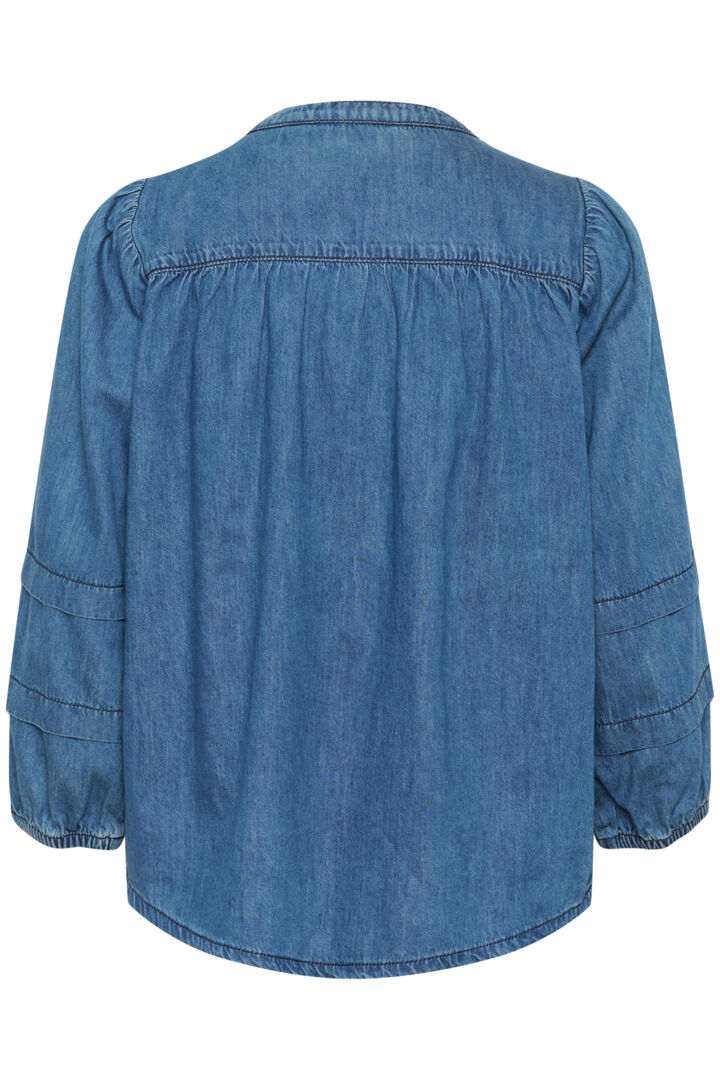 Culture Livie Arpa Blouse Dark Blue Wash
