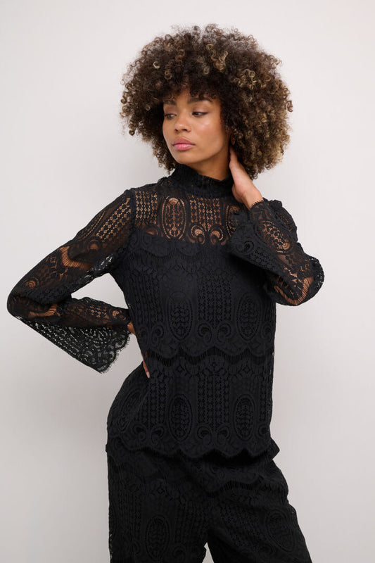 Culture Ima Lace Blouse Black