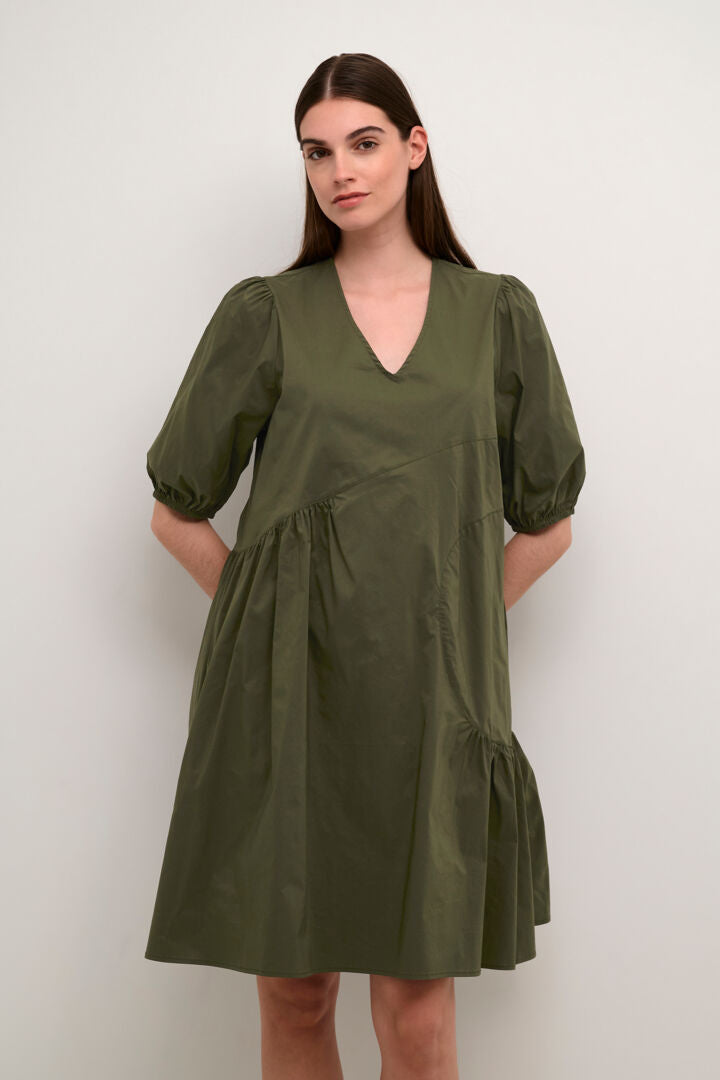 Culture Free Antoinett Dress Burnt Olive