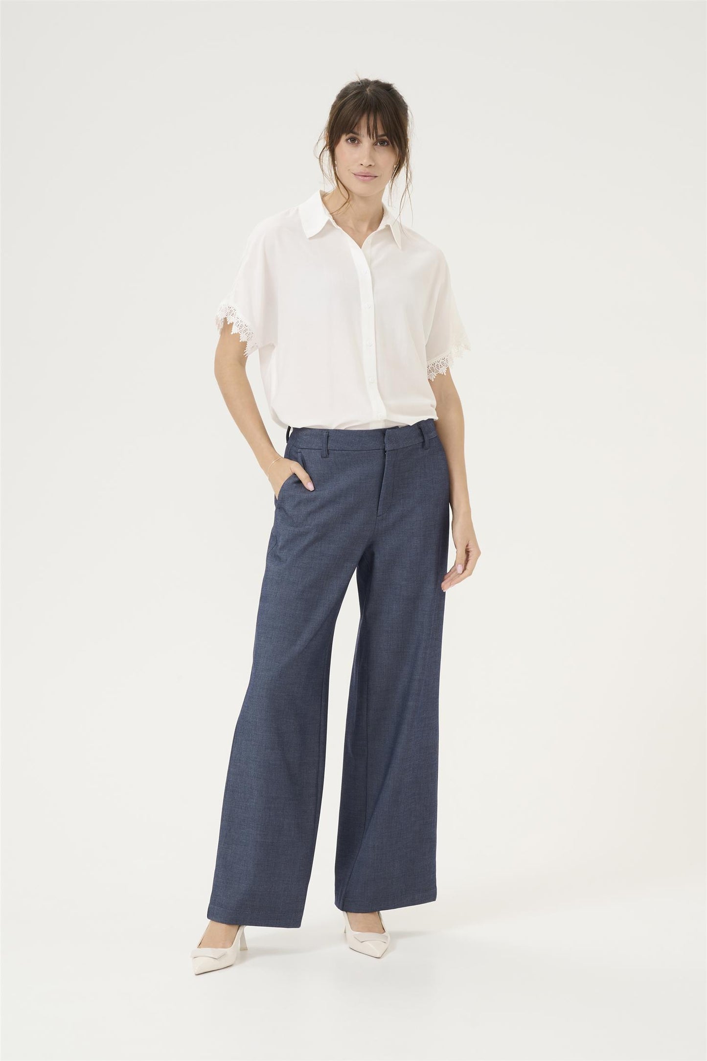 Culture Cybilla Cattia Pants Blue Denim