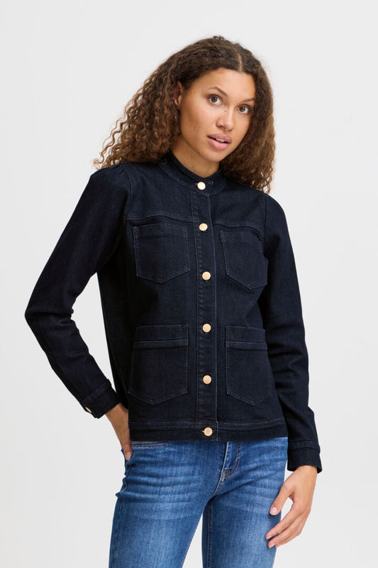 Culture Maeve Jacket Dark Blue Denim