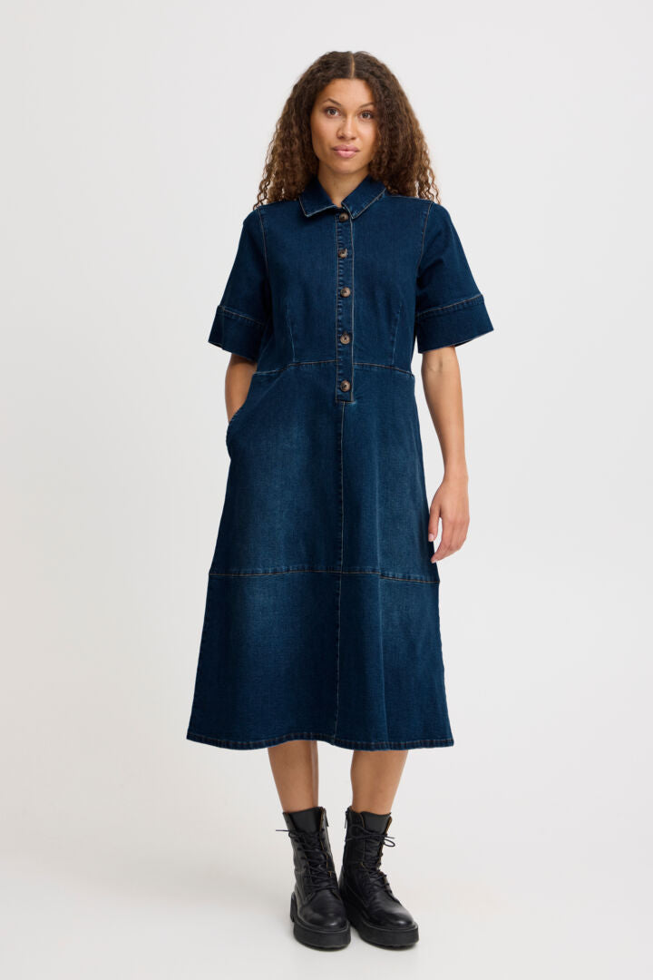 Culture Deba Dress Medium Blue Denim