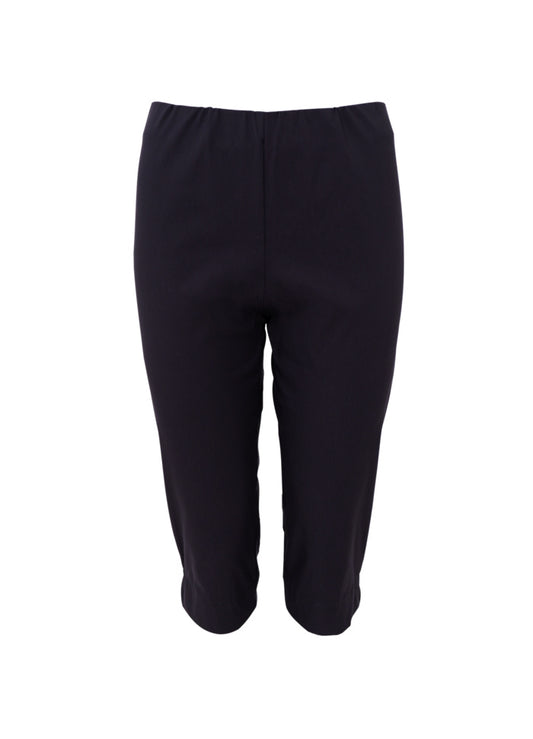 Black Colour Beate Capri Pant Black