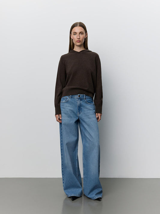 Sofie Schnoor Cassie Knit Hoodie BrownFudge