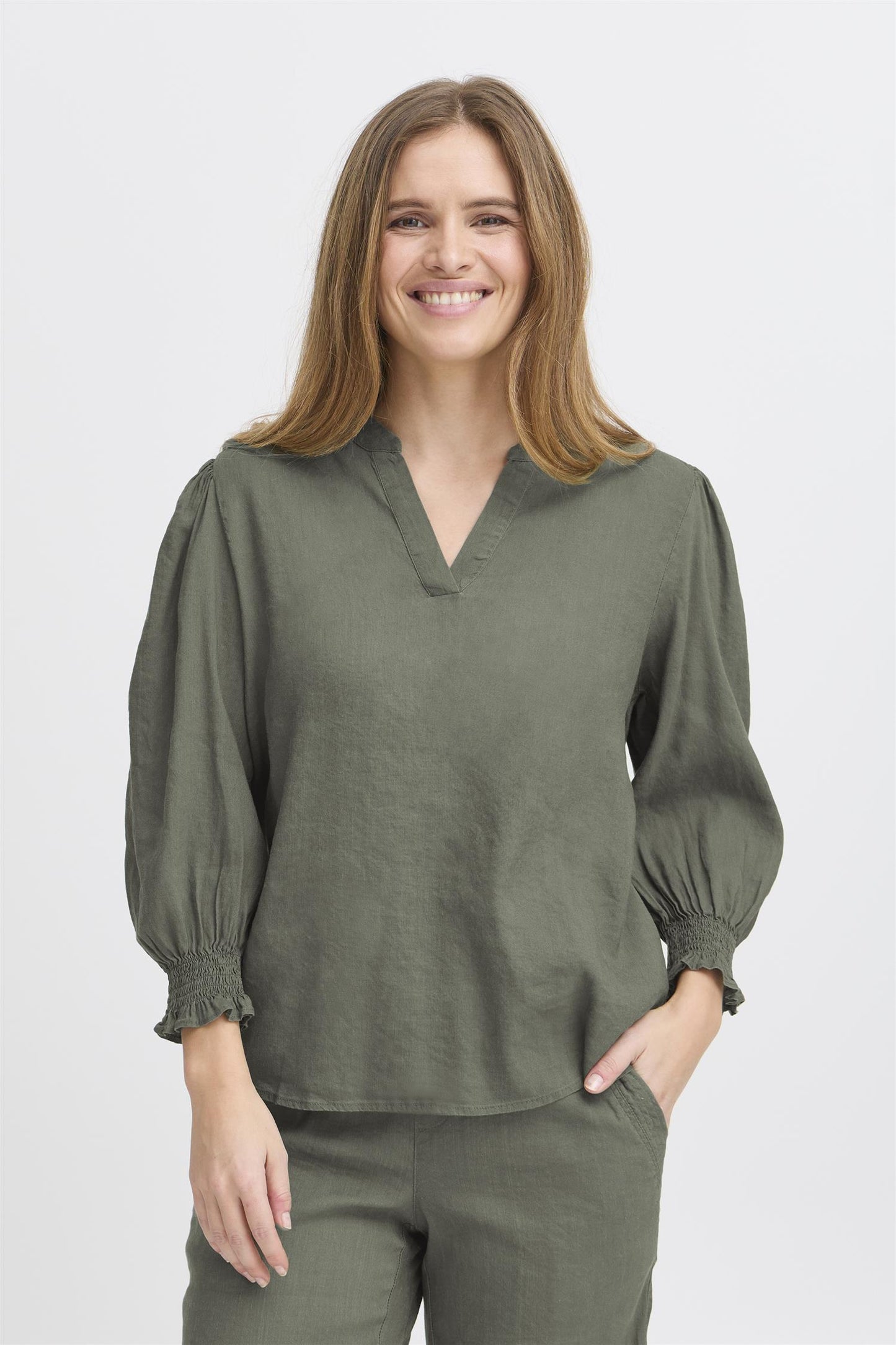 Pulz Luca st. Blouse Deep Lichen Green