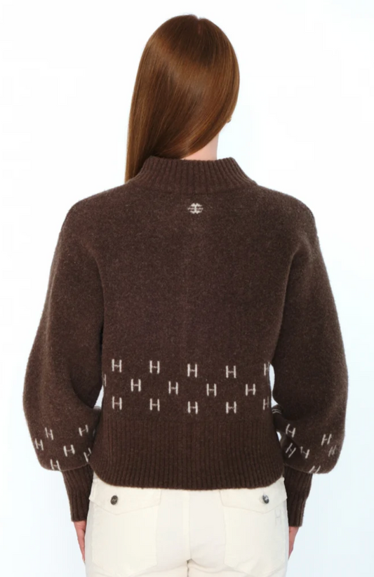 HÉST Martha Short Jacket Dark Earth