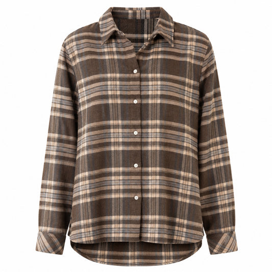 Rah Oslo Flannel Shirt Classic Brown Check