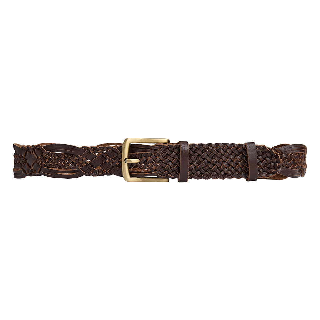 Depeche Weave Belt Dark Brown
