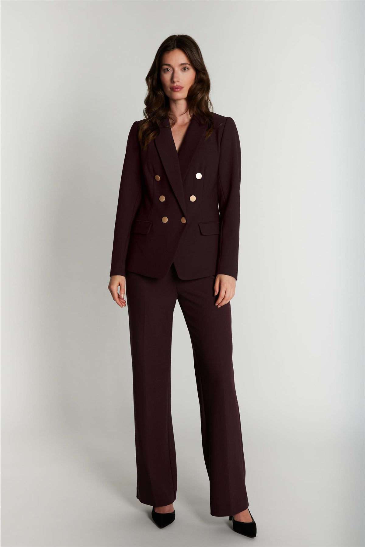 Rue de Femme Comfy Olana Wide Pants Merlot