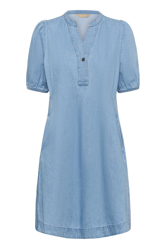 Culture Berteline Arpa SS Dress Light Blue