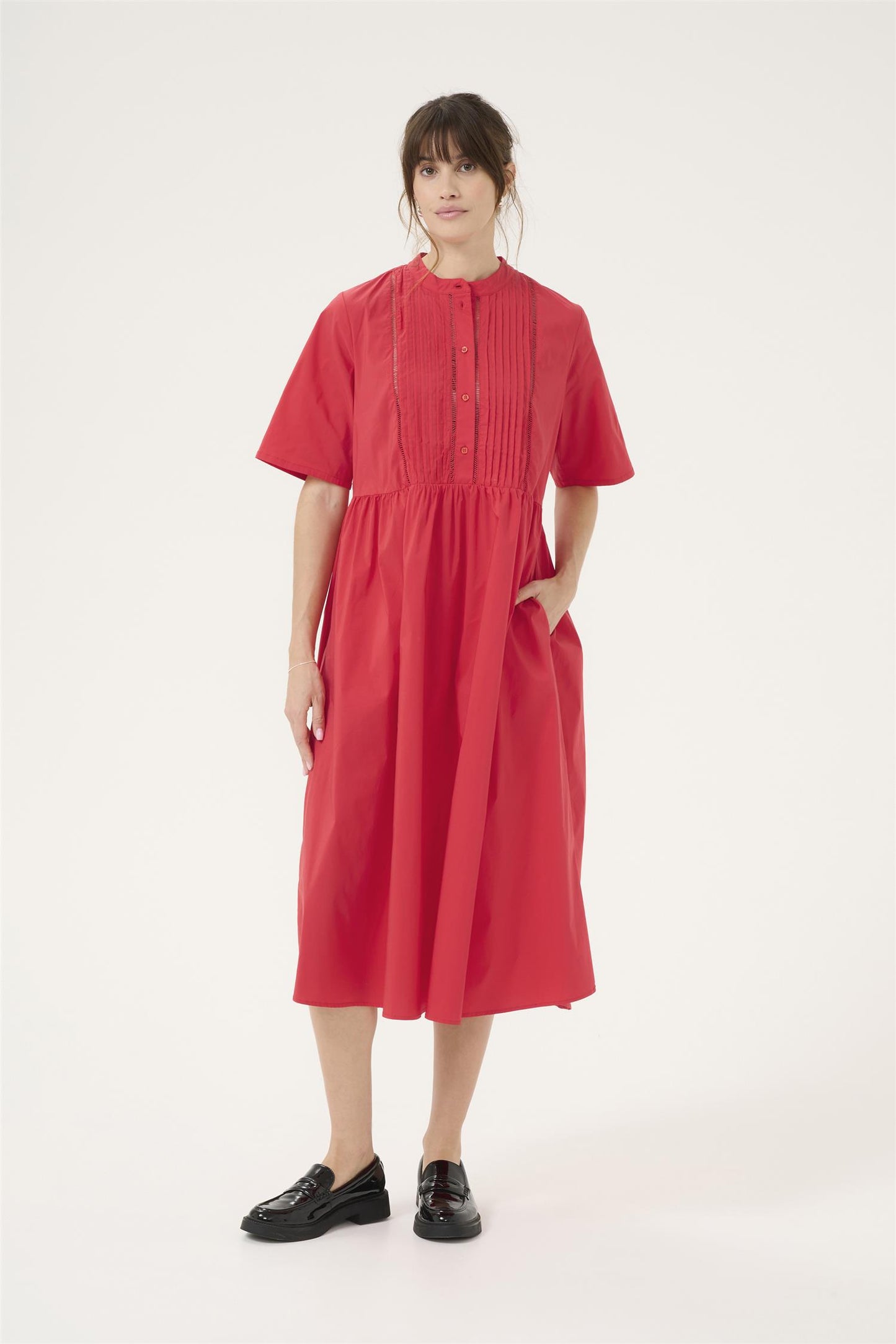 Culture Zeta Antoinett Dress Fiery Red