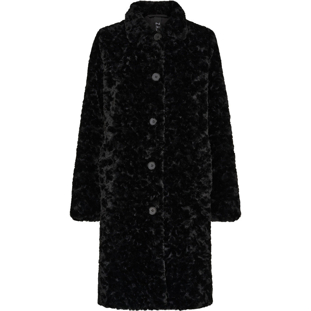 Notyz Fake Fur Jacket Black