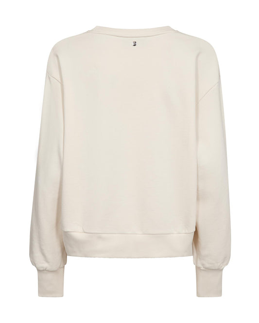 Mos Mosh Cosette V-LS Sweatshirt Ecru