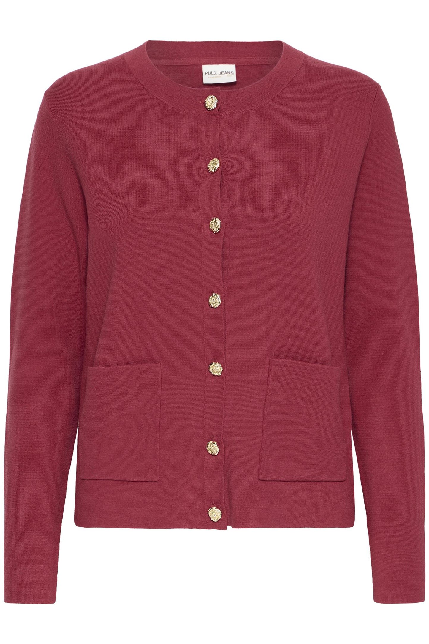 Pulz Sara Cardigan Chilli Pepper Melange