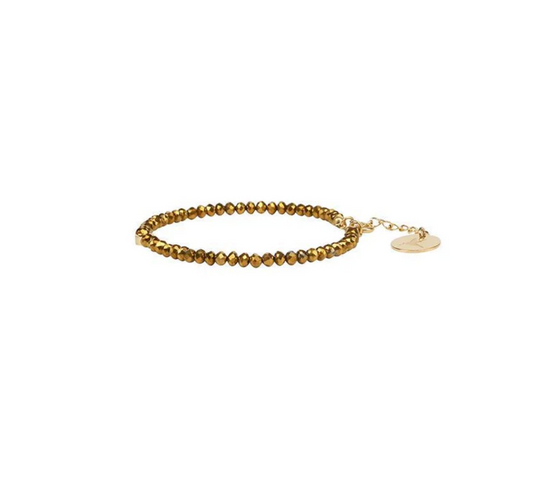 Farmhouse Camilla Øhrling Fanny Crystal Bracelet Metallic Brown