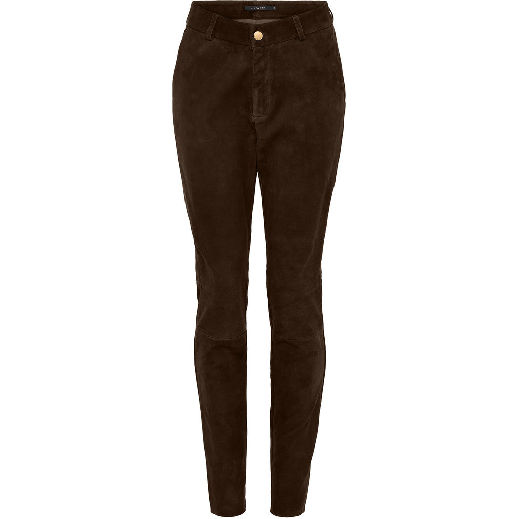 Notyz Suede Leggings Chocolate Brown