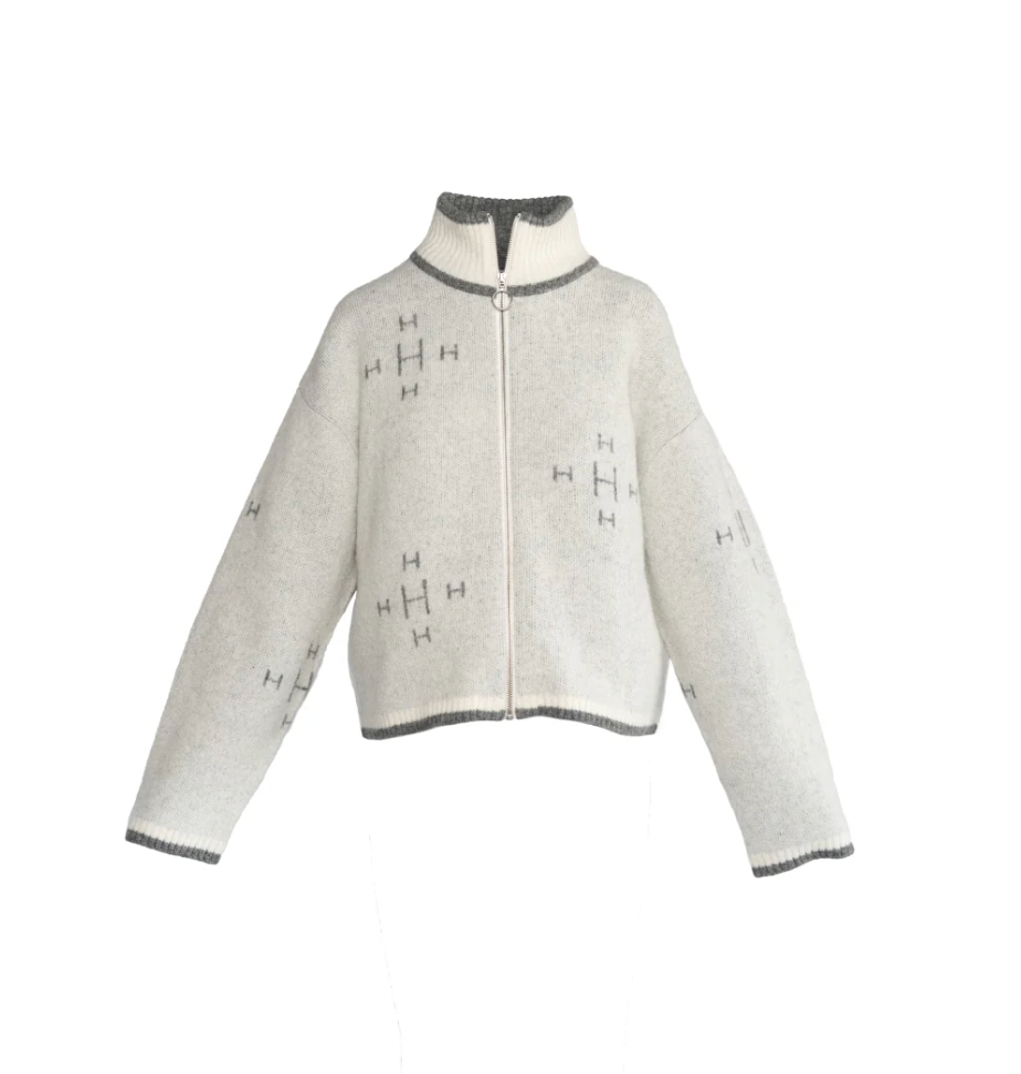 HÉST Iben Zip Jacket White Alyssum