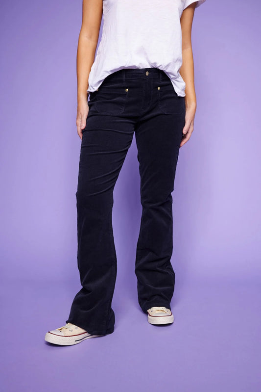 Line of Oslo Las Vegas Cord Trouser Black