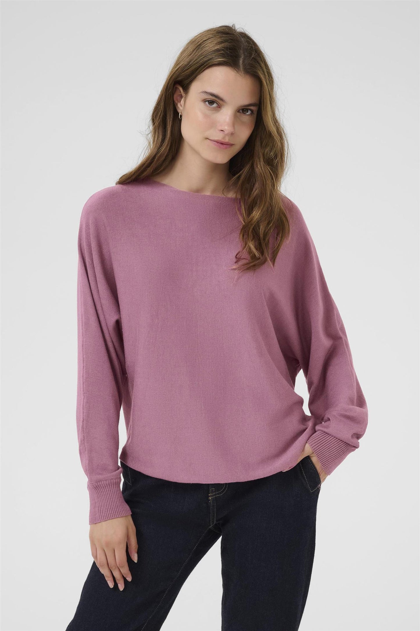 Culture AnneMarie Batwing Jumper Mellow Mauve