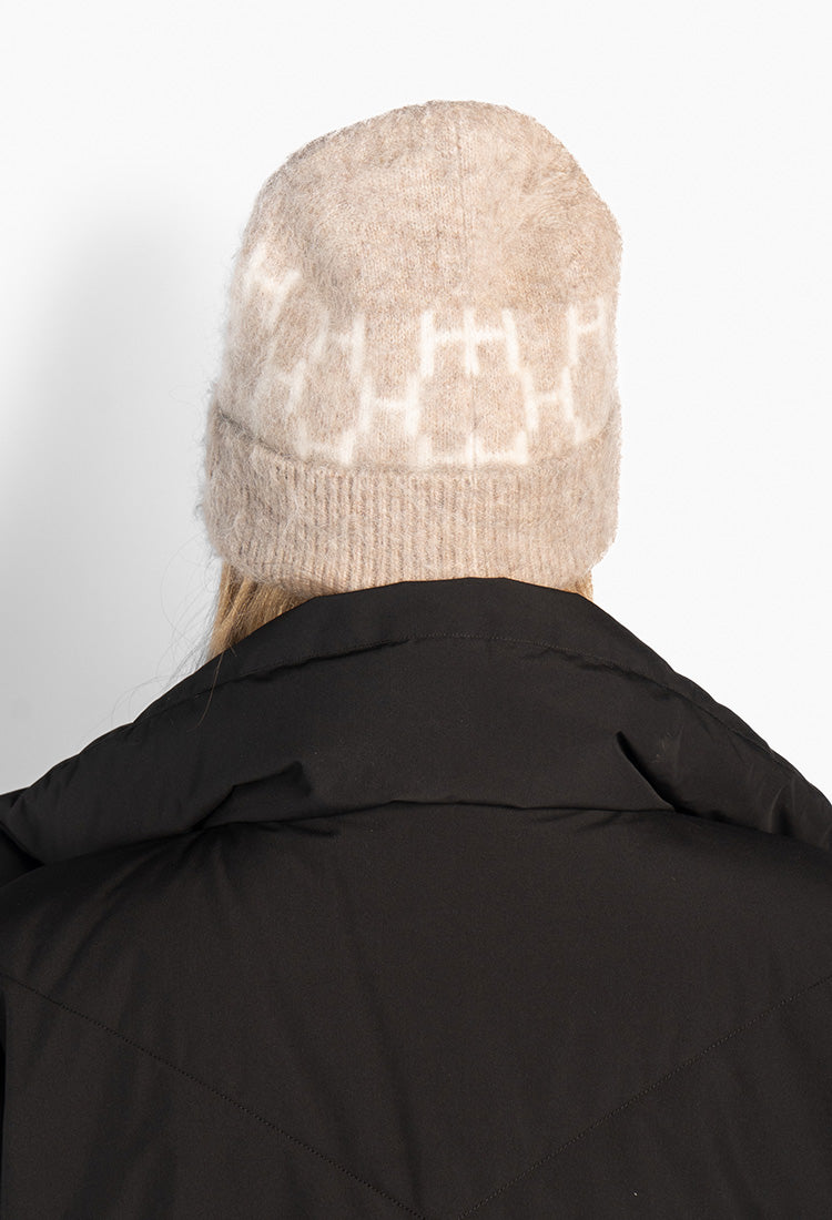 HÉST Gera Beanie Light Brown Mel