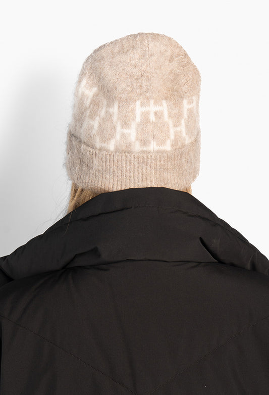HÉST Gera Beanie Light Brown Mel