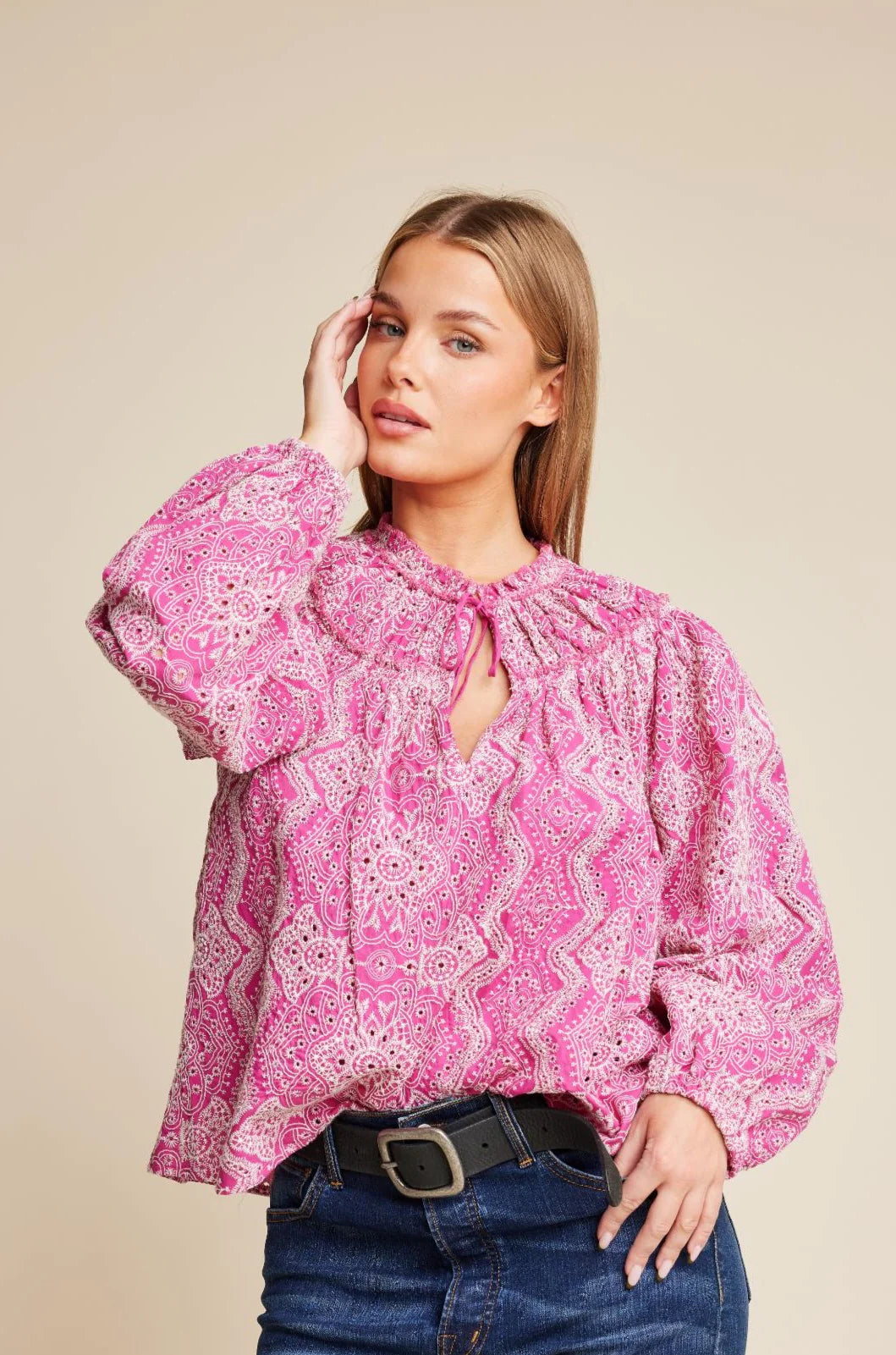 Line of Oslo Mother Embroidery Blouse As Is