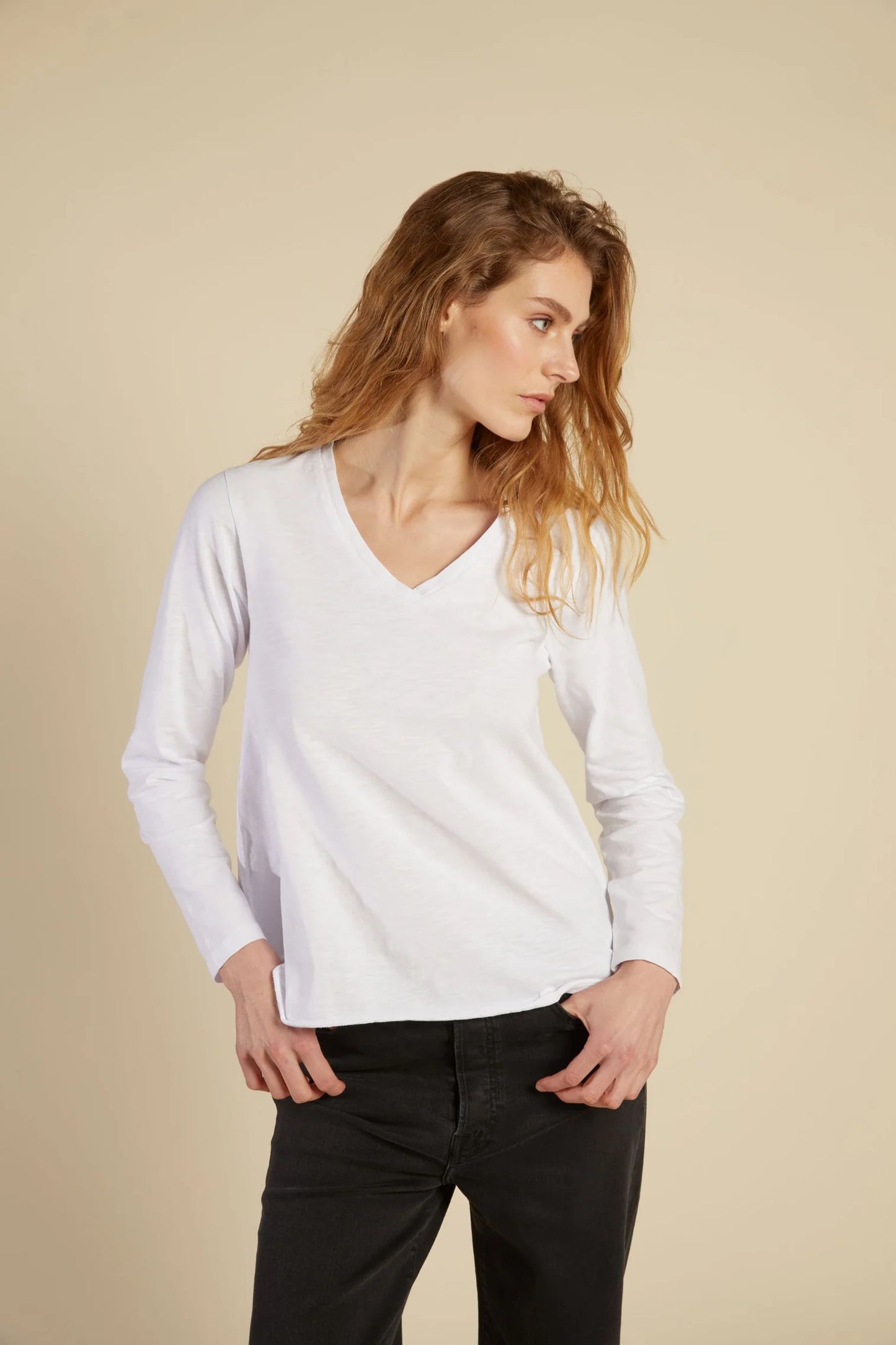 Line of Oslo Pricilla Longsleeve White