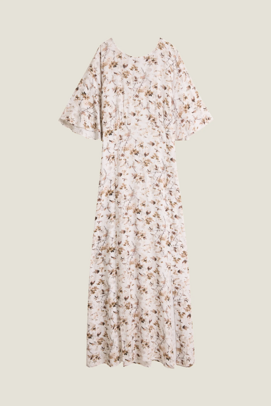 Line of Oslo Miller Flower Dress Brown