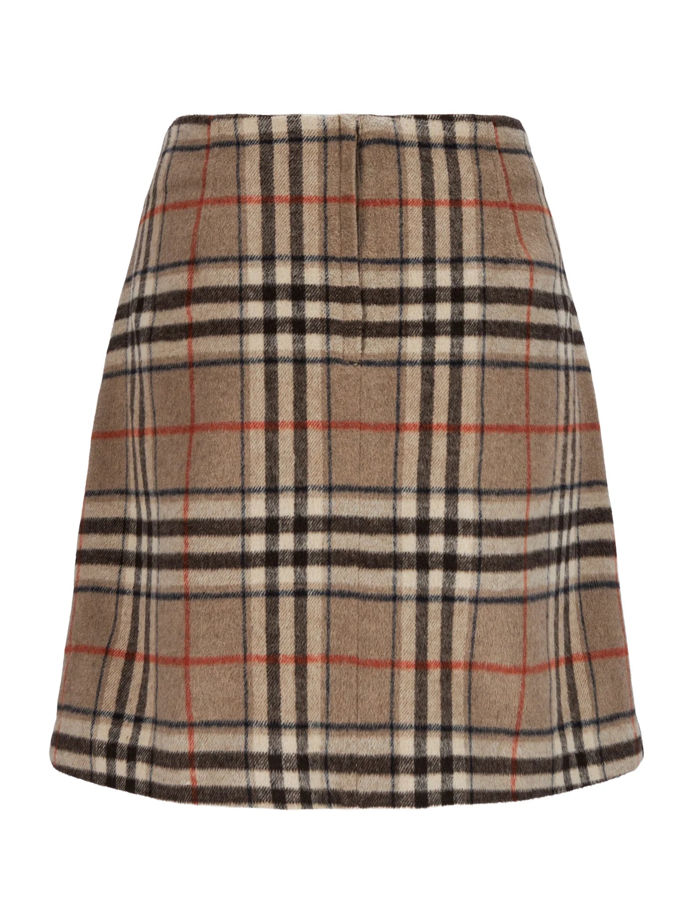 Katrin Uri Adam Check Skirt Beige