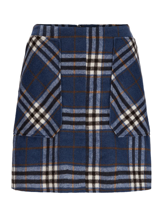 Katrin Uri Adam Check Skirt Blue