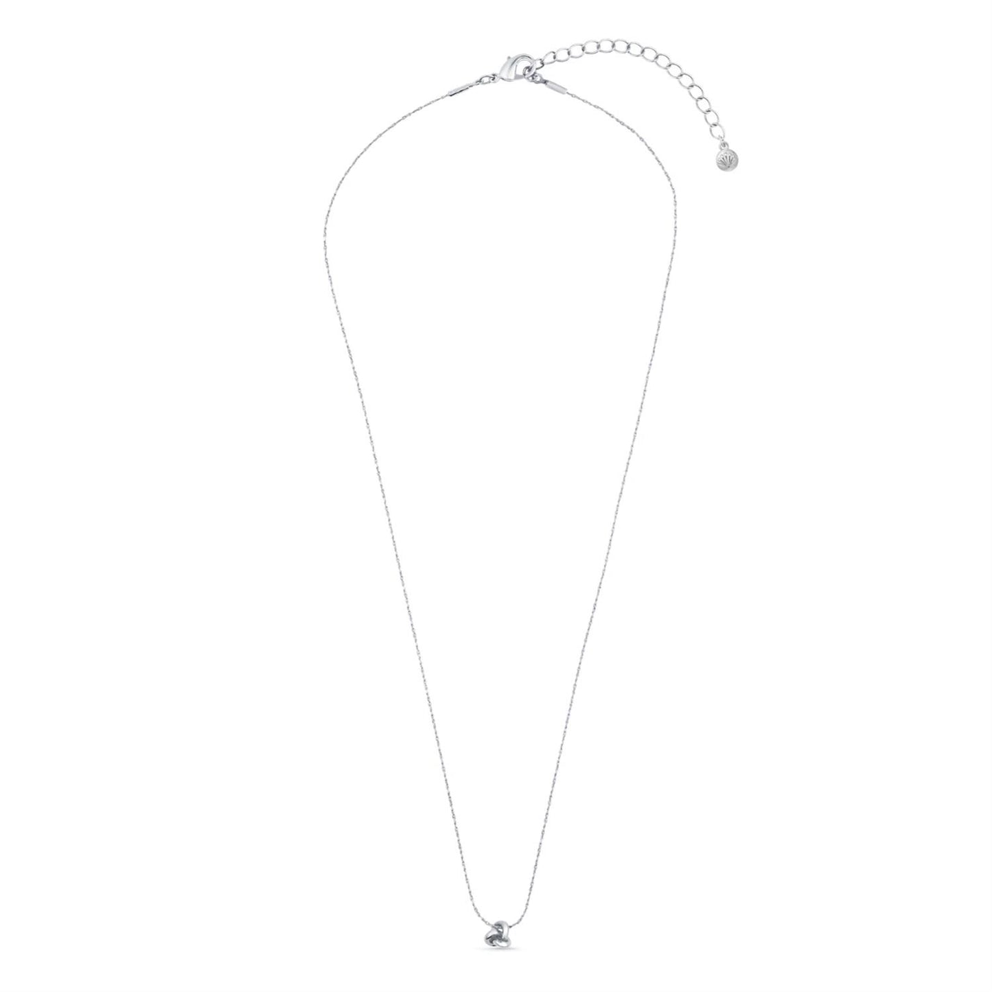 Orelia Mini Knot Necklace Silver